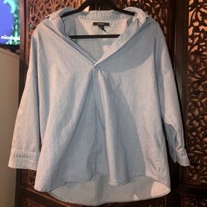 Forever 21 collard shirt